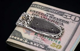 William Henry Pharaoh 'Dark Sea' Money Clip - Carbon Fiber