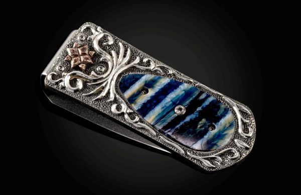 William Henry Zurich Blue Water Money Clip