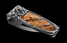 William Henry Zurich 'Flash Fire' Money Clip - Fossil Woolly Mammoth Tooth