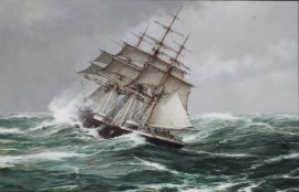 Montague Dawson Original - The White Squall