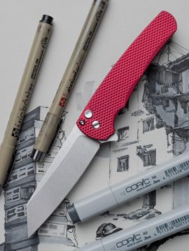 ProTech Malibu Reverse Tanto Flipper 5405 LTD Red Automatic Knife