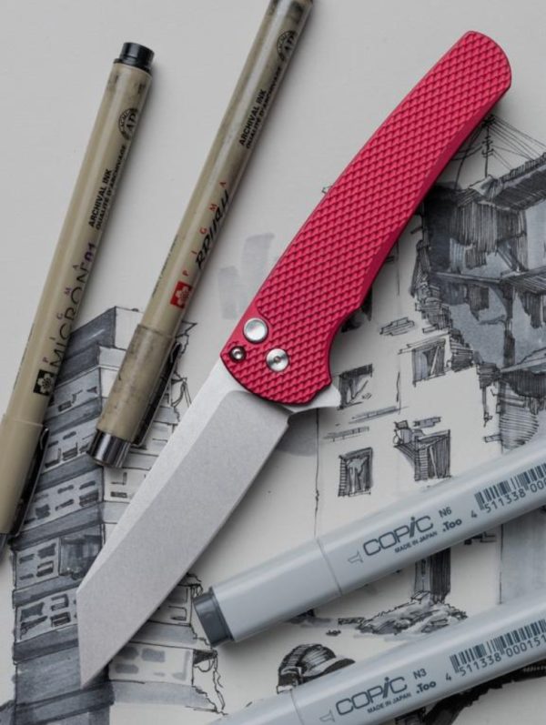 ProTech Malibu Reverse Tanto Flipper 5405 LTD Red Automatic Knife