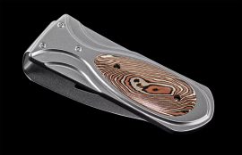 Zurich 'Twister' Money Clip - Mokume Gane