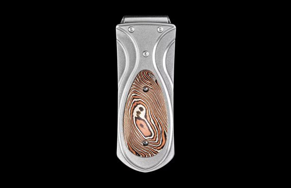 Zurich 'Twister' Money Clip - Mokume Gane