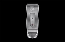 William Henry Pharaoh 'Brainwave' Money Clip - Heat-Blued Damascus
