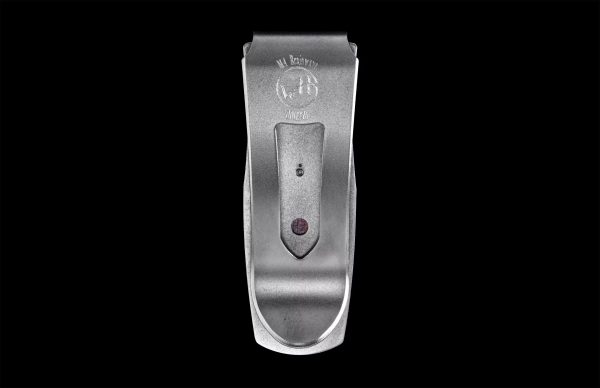 William Henry Pharaoh 'Brainwave' Money Clip - Heat-Blued Damascus