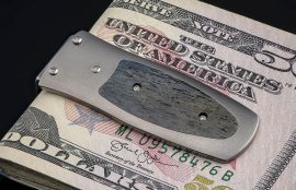 William Henry Pharaoh 'Storm' Money Clip - Mammoth Bone
