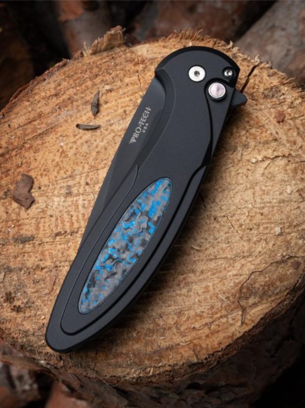 ProTech Manual Flipper Knife - Protech Cambria 2 CF2103-LTD TC Blue - Image 3
