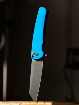 ProTech Automatic Knife - Malibu Reverse Tanto Flipper 5403 Blue