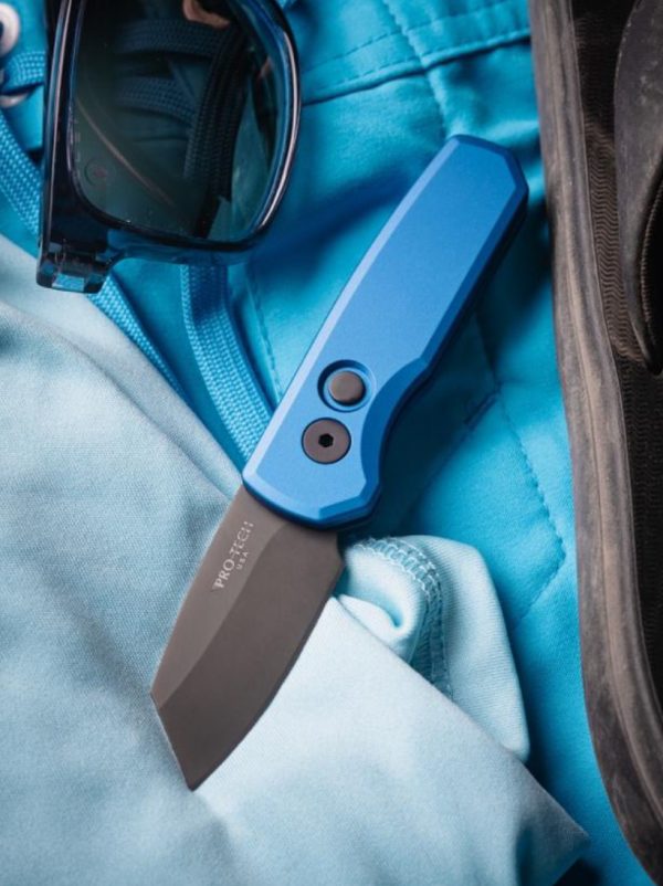 ProTech Automatic Knife - Runt Reverse Tanto 5203 Blue