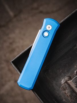 ProTech Automatic Knife - Godson 721 Satin Blue