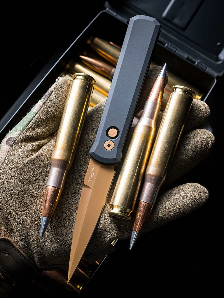 ProTech Automatic Knife - Godfather 921 TAN