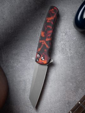 ProTech Automatic Knife - Malibu Reverse Tanto Flipper 5401 "Del Fuego"