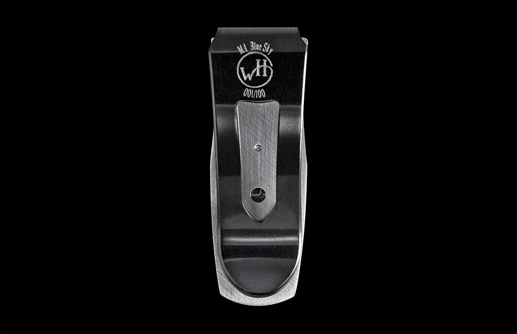 William Henry Pharaoh 'Blue Moon' Money Clip - Damascus